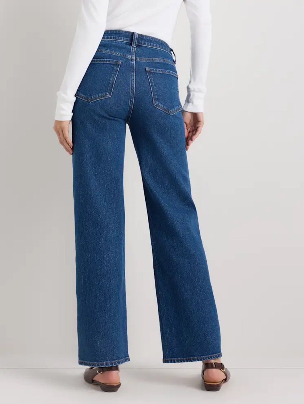 QUINCE BELLA STRETCH RELAXED STRAIGHT JEANS SIZE 28P NWT - Picture 7 of 10